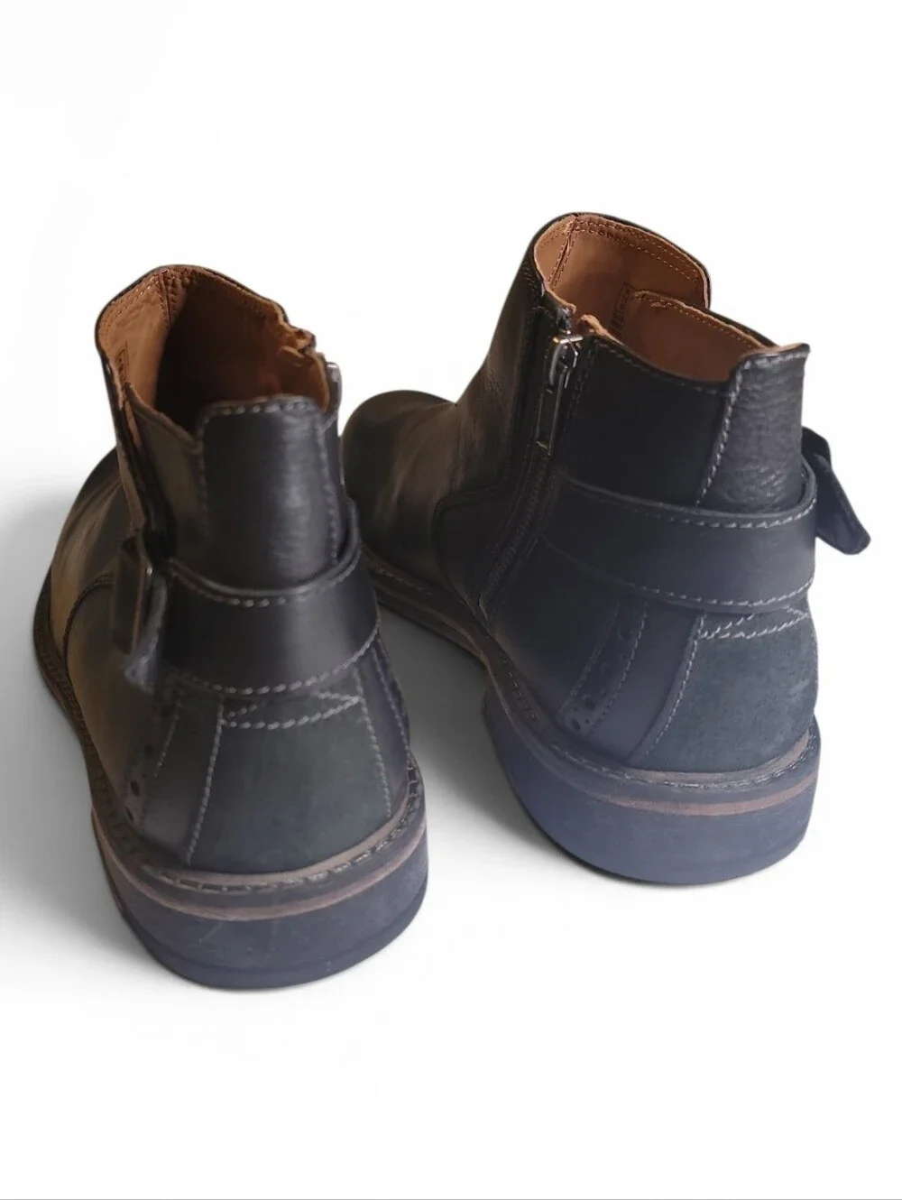 Clarks, Clarksdale Remi Buckled Ankle Boots Sz 12M